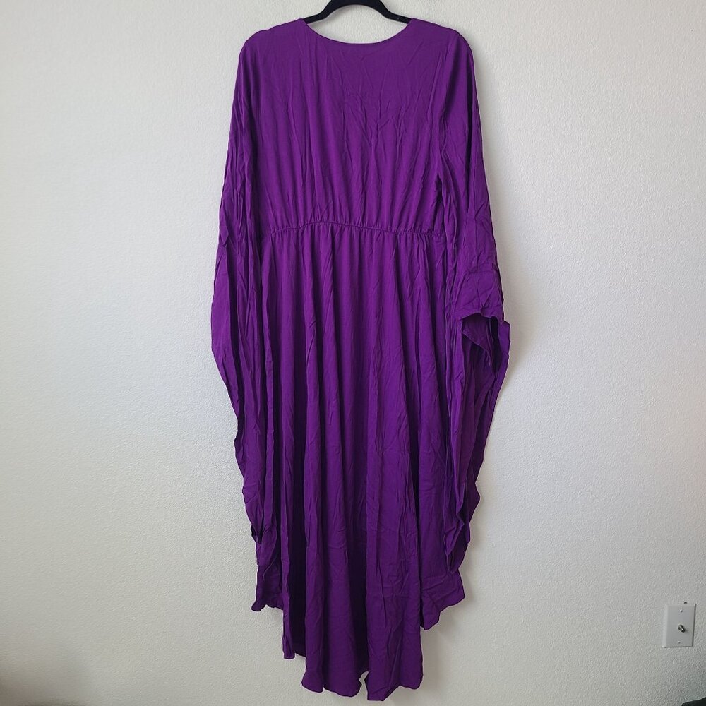 Torrid Halloween Hi Low Lace Up Witch Dress Costume Plus Size 1X Purple - Picture 2 of 8